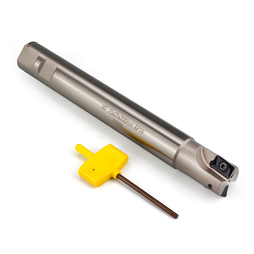 OSCARBIDE Nickel Plated Indexable End Mill(25mmx25mmx200mm), 90
